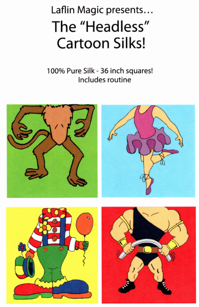 Kopflose Seidentücher - Headless Cartoon Silks von Laflin